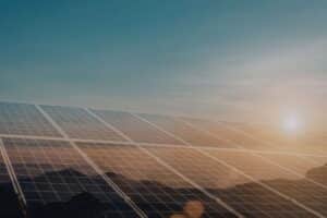 Residential solar panels and home inspection services in Arizona to ensure peak energy performance at sunset.